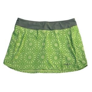Patagonia Lime Green Gray Sports Skort Small
